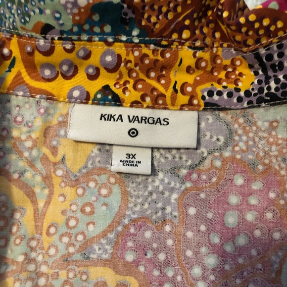 Kika Vargas X Target Anemone floral dress tunic. Size 3X. - Picture 6 of 10